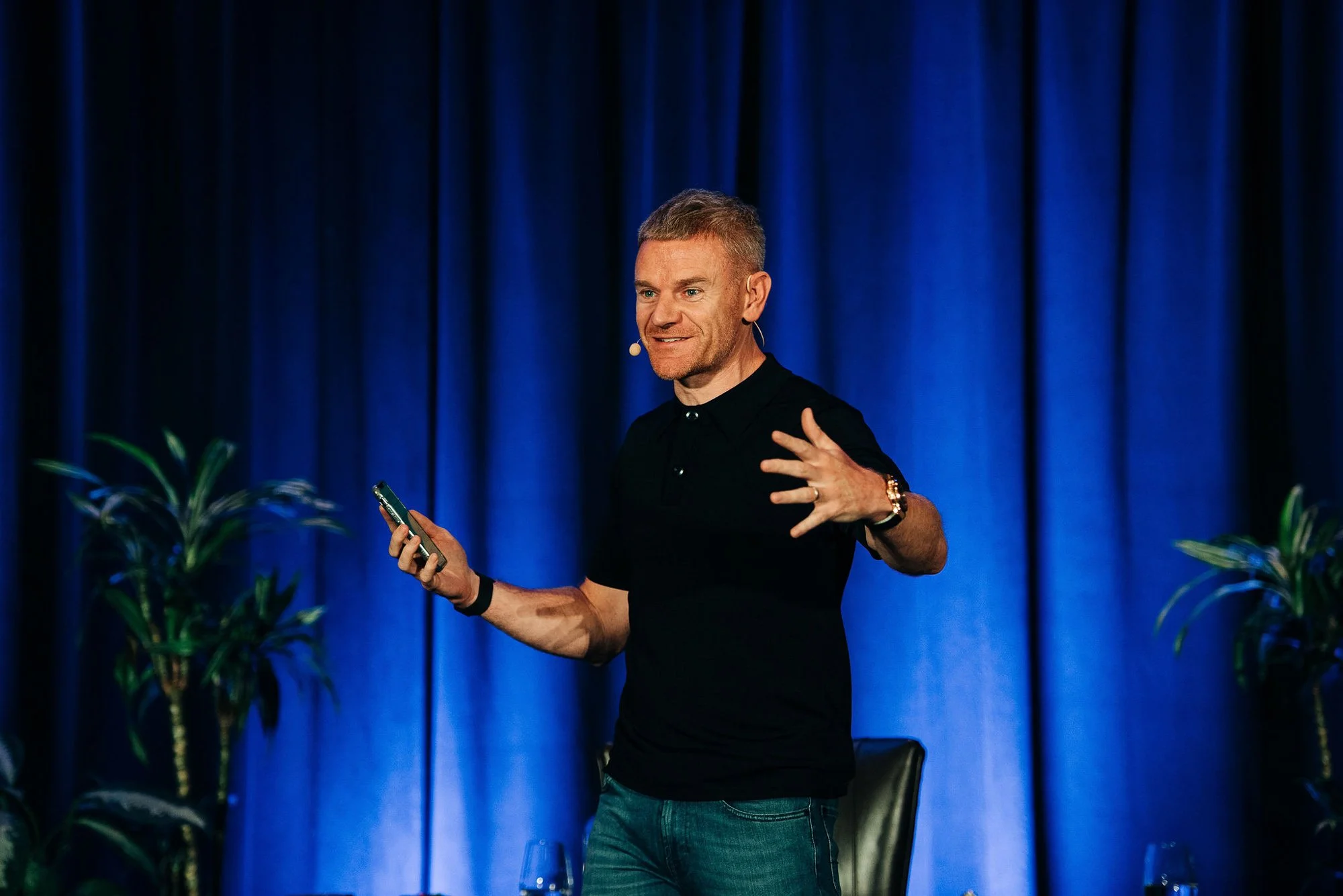 Nick James on stage at Expert Empires